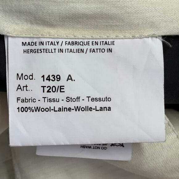 PAUL SMITH Size 38 Black Twill Wool Flat Front Dress Pants - Picture 4 of 5